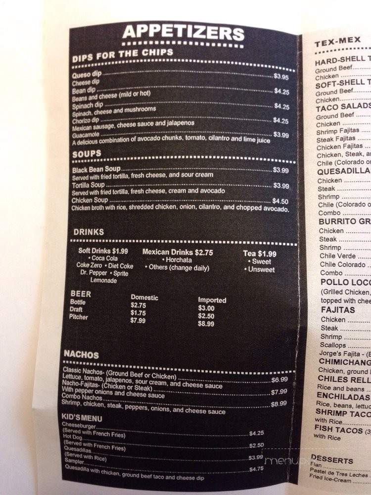 Don Armando - Ocoee, TN menu_pic