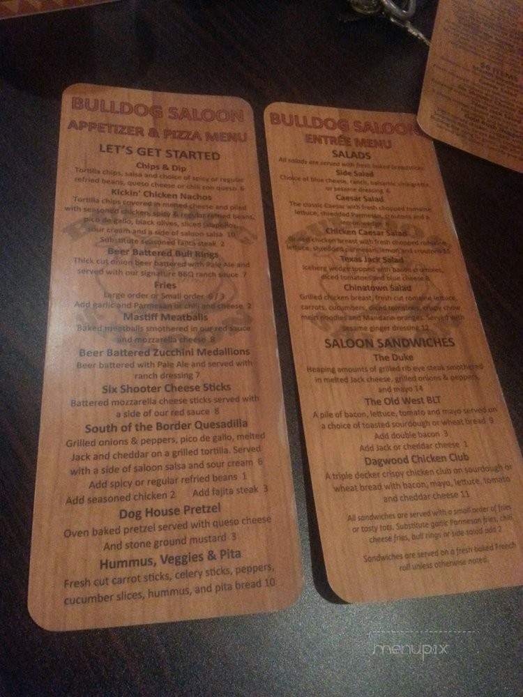 Bulldog Saloon - Lynnwood, WA menu_pic