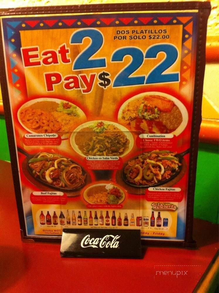 La Rancherita - Renton, WA menu_pic