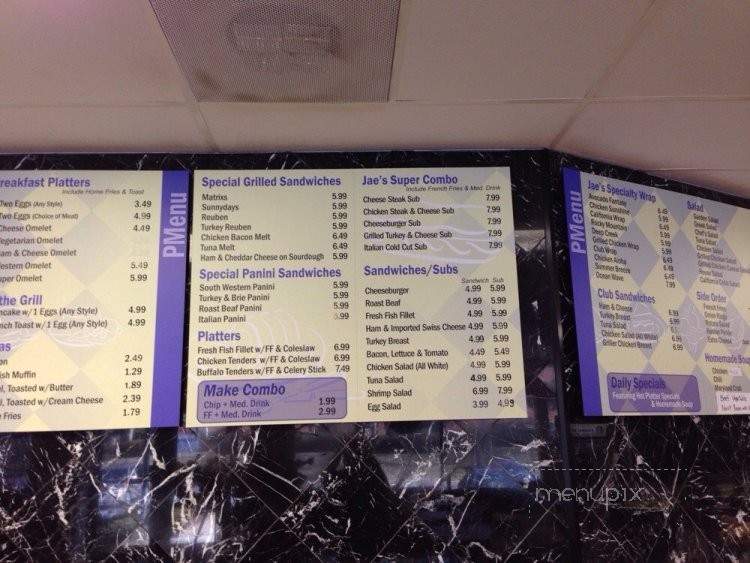 Jae's Grill - Milford Mill, MD menu_pic