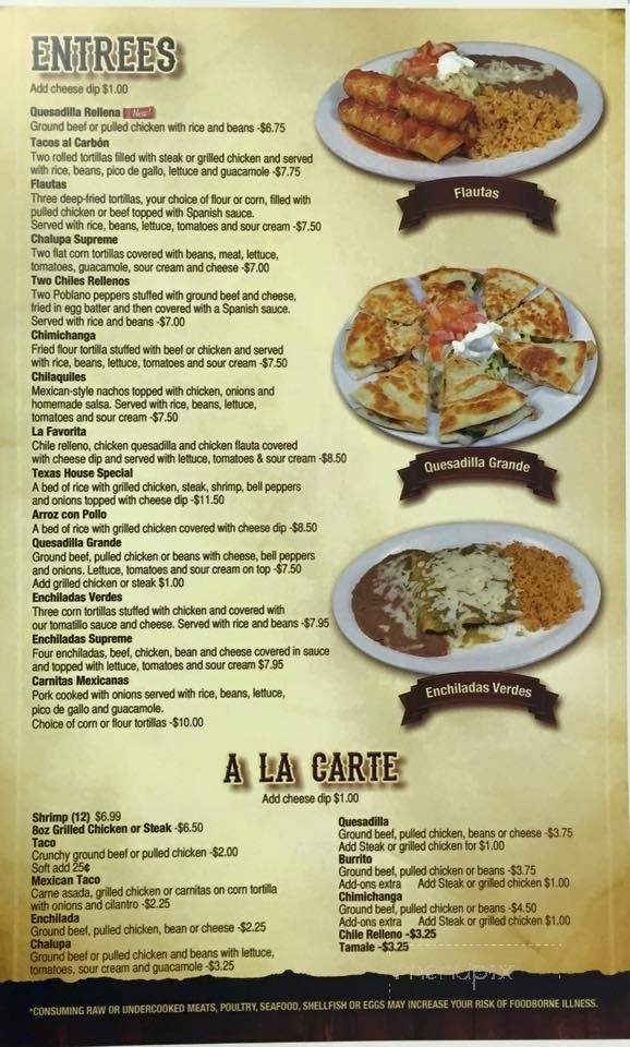 Los Magueyes - Milledgeville, GA menu_pic