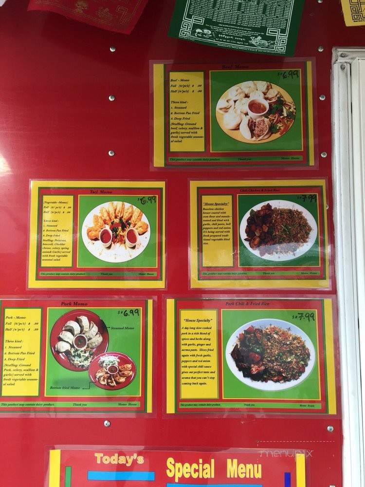 Momo House - Portland, OR menu_pic