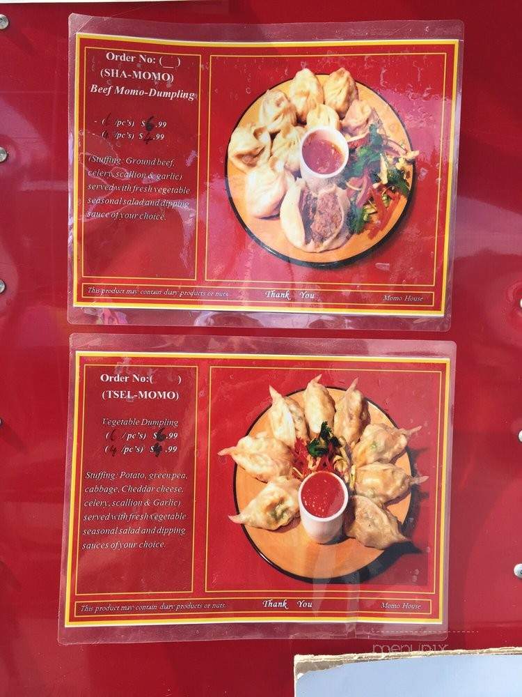 Momo House - Portland, OR menu_pic
