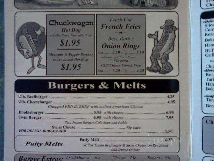 Chuck Wagon Diner - Duanesburg, NY menu_pic