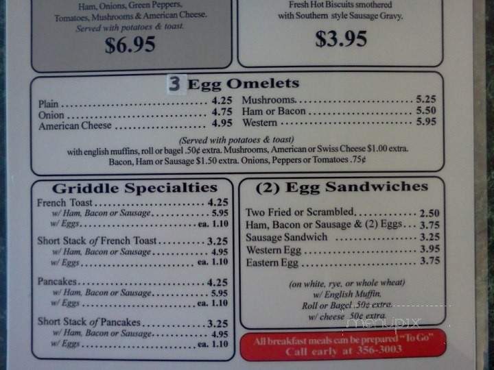 Chuck Wagon Diner - Duanesburg, NY menu_pic