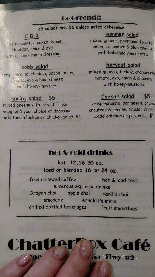 Chatterbox Cafe - Durham, CA menu_pic