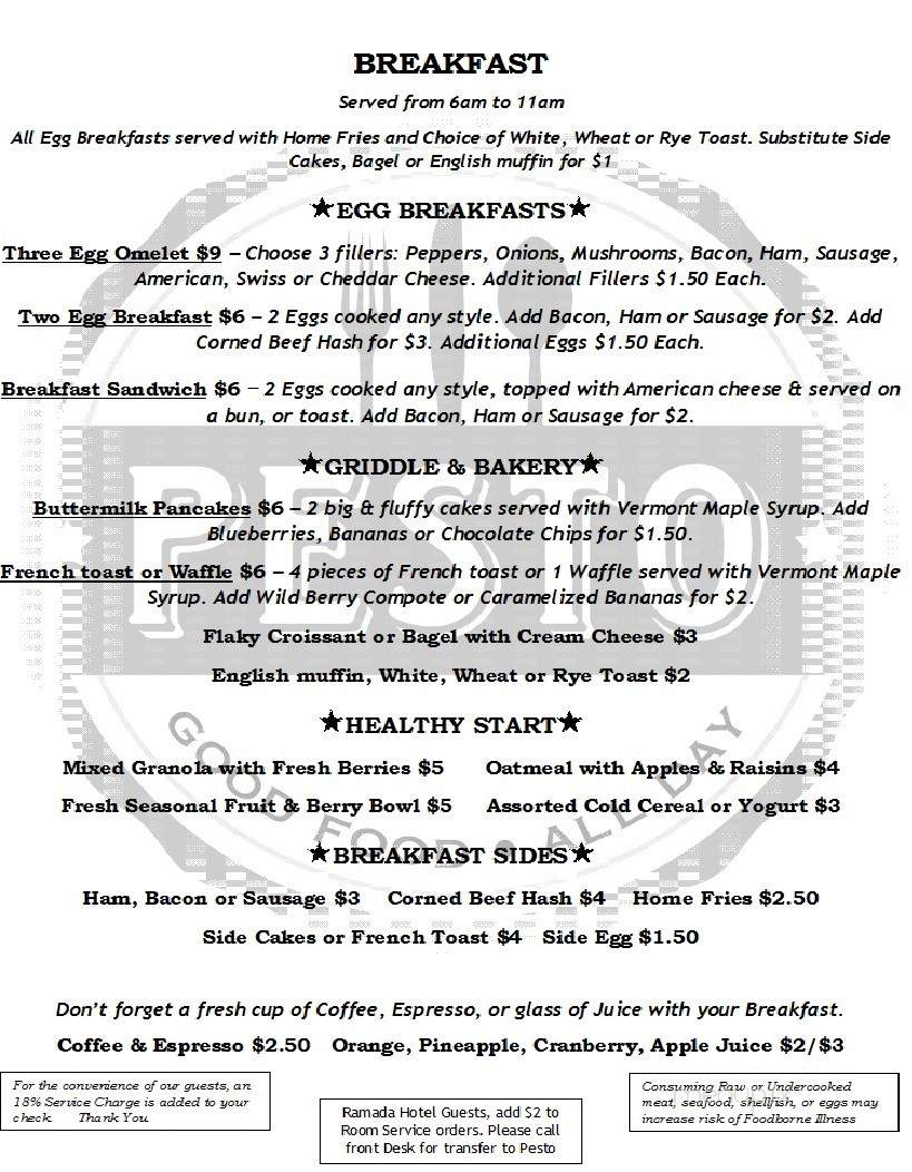 Pesto - West Palm Beach, FL menu_pic
