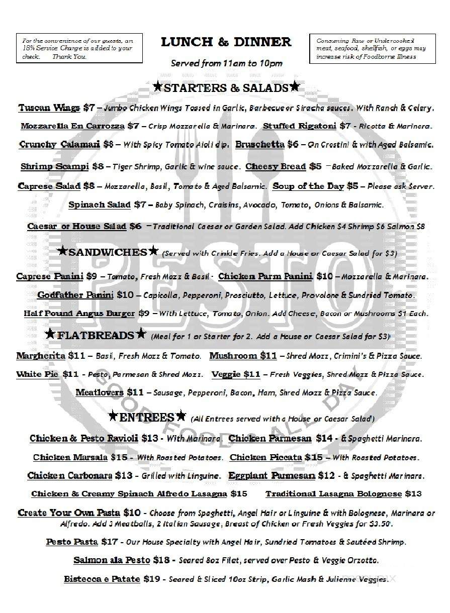 Pesto - West Palm Beach, FL menu_pic