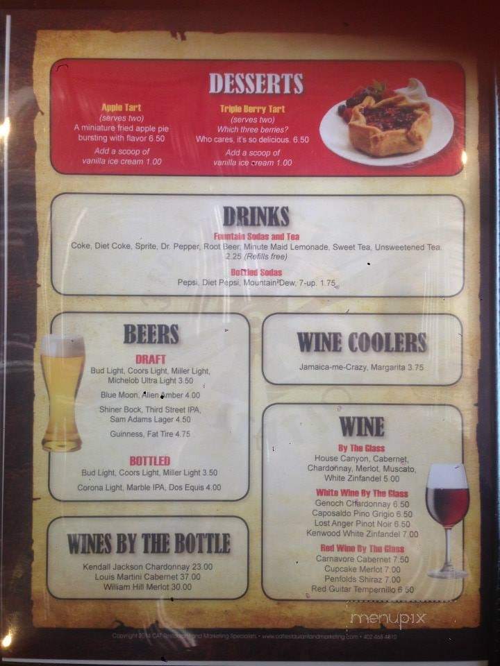 Third Street Station - Roswell, NM menu_pic