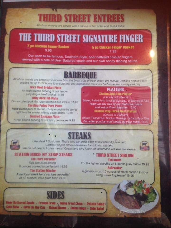 Third Street Station - Roswell, NM menu_pic