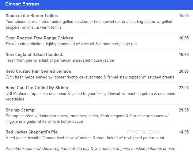 Champney's - North Conway, NH menu_pic
