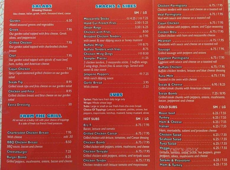 Turnpike Pizza - Auburn, NH menu_pic