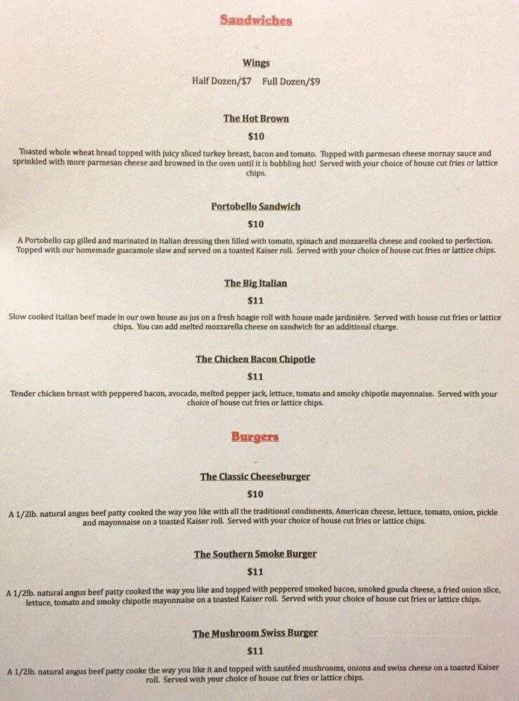 Miss Emily's Cathouse - Marion, IL menu_pic