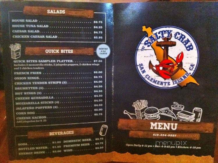 The Salty Crab - Ventura, CA menu_pic