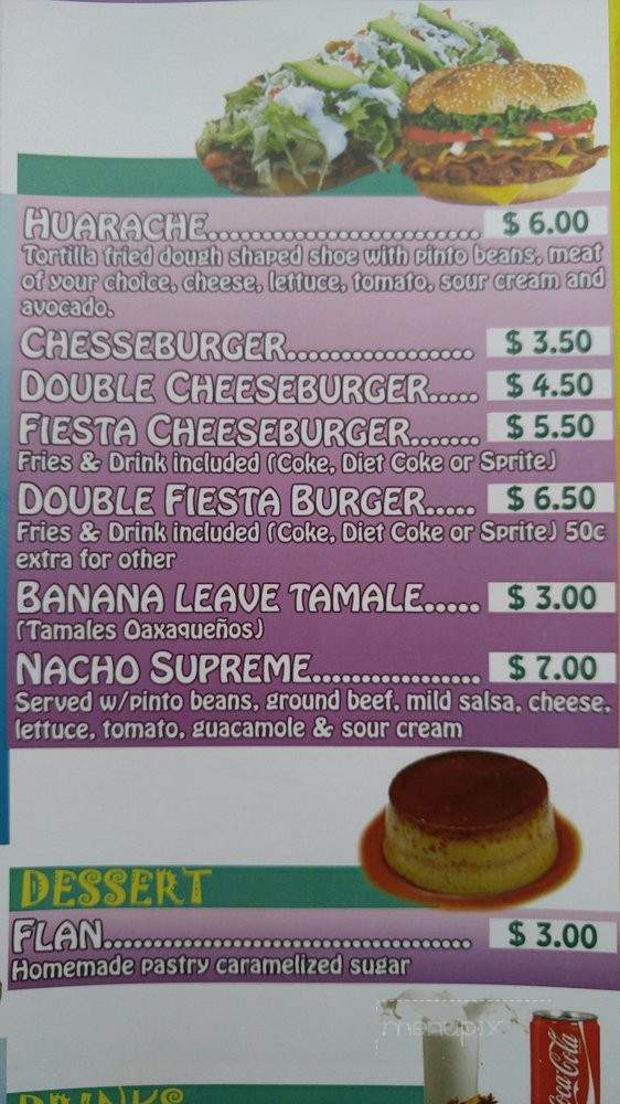 Burrito Fiesta - Plano, IL menu_pic