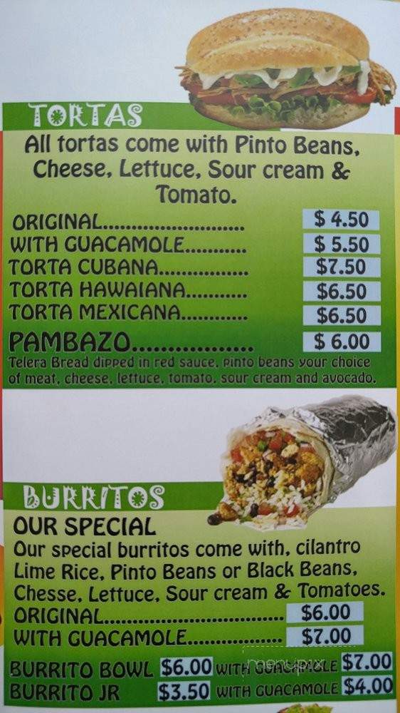 Burrito Fiesta - Plano, IL menu_pic