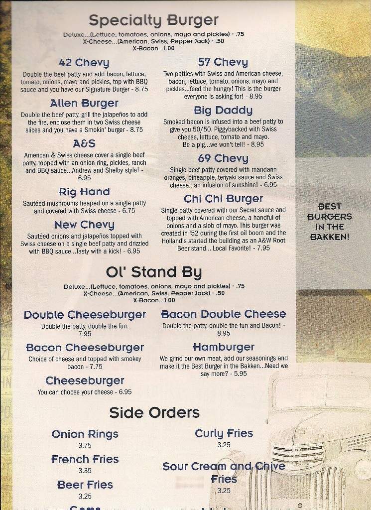 42 Grill - Tioga, ND menu_pic