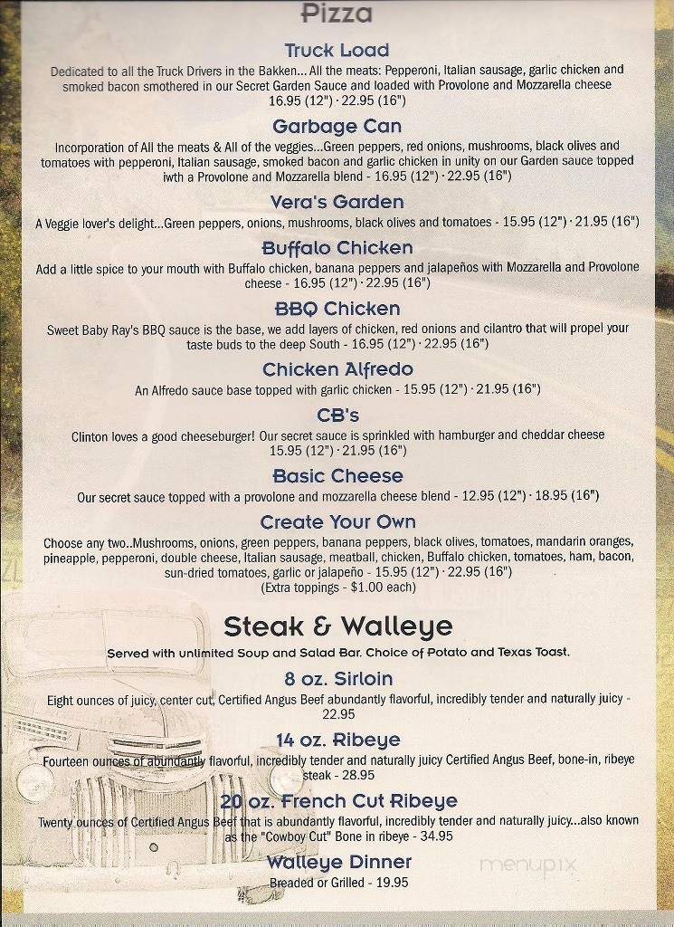 42 Grill - Tioga, ND menu_pic