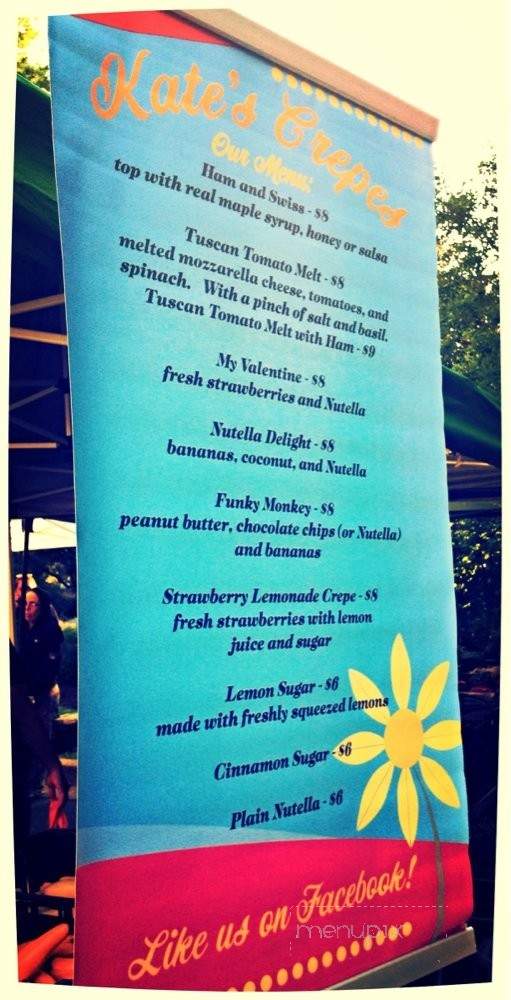 Kate's Crepes - Falls Church, VA menu_pic
