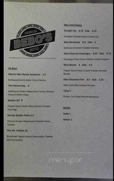 Main St. Tavern - Huntersville, NC menu_pic