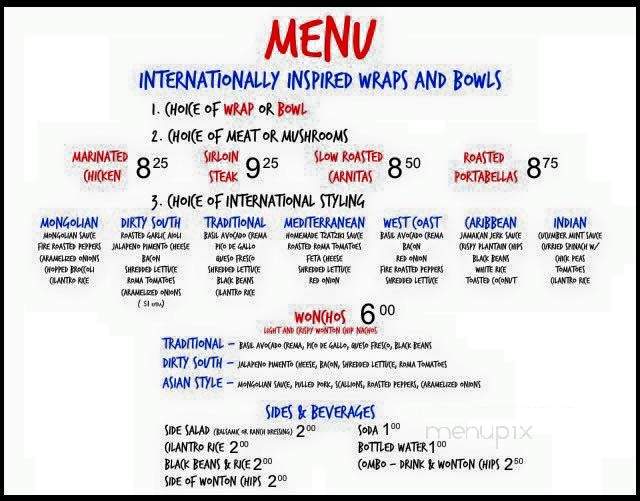 Main St. Tavern - Huntersville, NC menu_pic