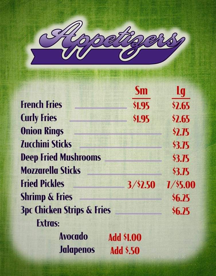 101 Donuts and Burgers - Willits, CA menu_pic