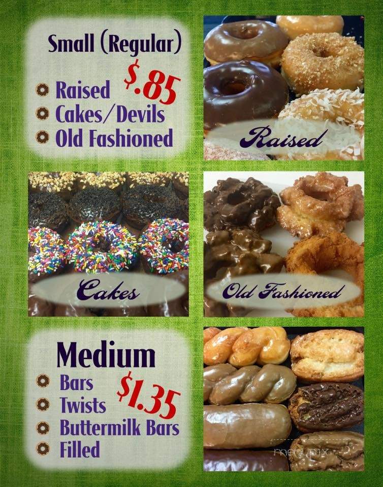 101 Donuts and Burgers - Willits, CA menu_pic