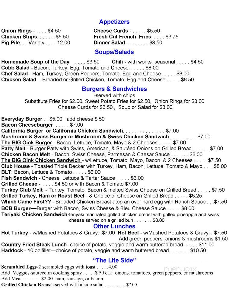 Everyday Cafe - Somerset, WI menu_pic