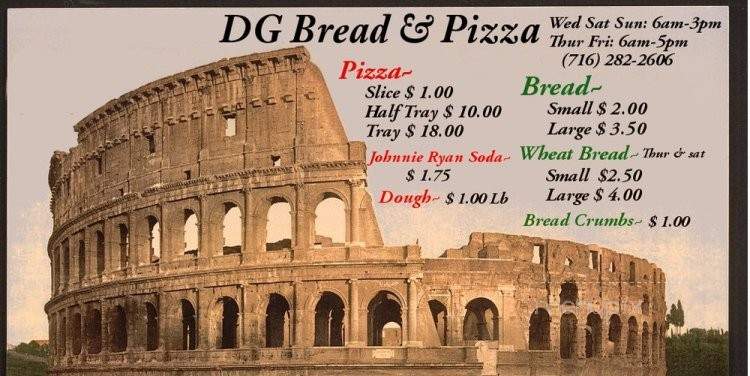 DG Bread & Pizza - Niagara Falls, NY menu_pic