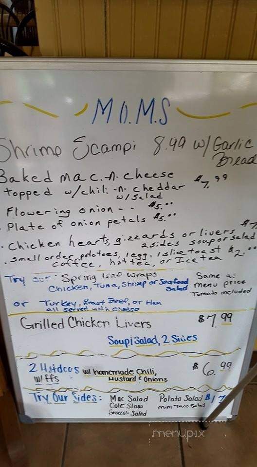 MOMS Restaurant - Hanover, PA menu_pic