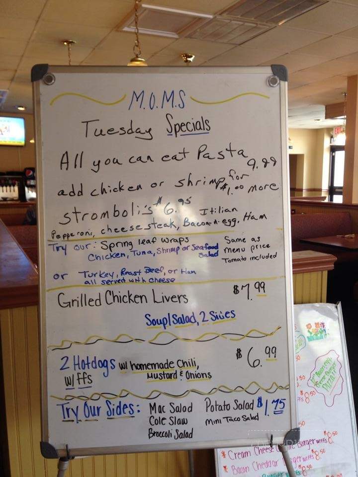 MOMS Restaurant - Hanover, PA menu_pic