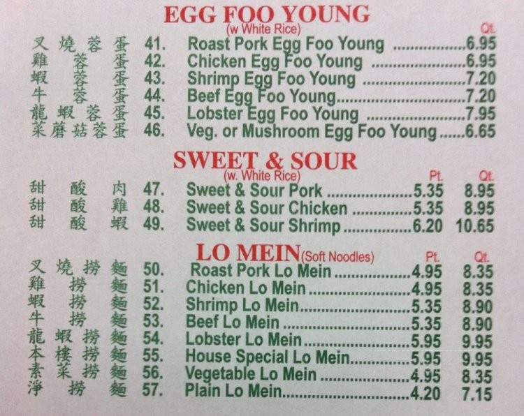 New China Restaurant - Knoxville, TN menu_pic