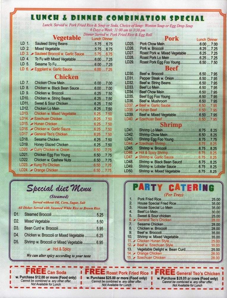 New Wing's Kitchen - New York, NY menu_pic