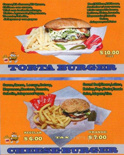 Hamburguesas Don Jesus - Denver, CO menu_pic