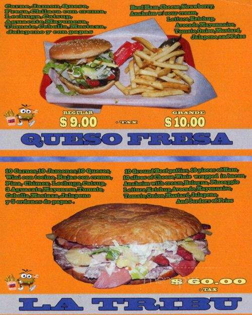 Hamburguesas Don Jesus - Denver, CO menu_pic