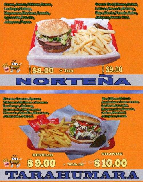 Hamburguesas Don Jesus - Denver, CO menu_pic
