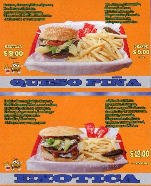 Hamburguesas Don Jesus - Denver, CO menu_pic