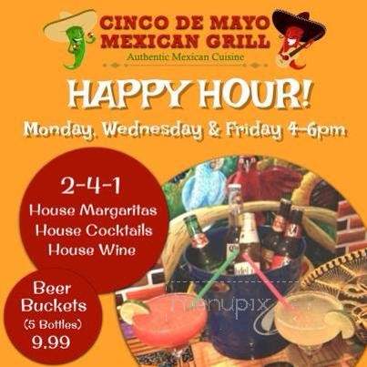Cinco De Mayo - Richmond, IN menu_pic