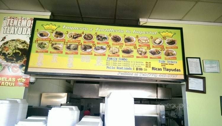 Tortilleria Avorrate Imperial - Norcross, GA menu_pic
