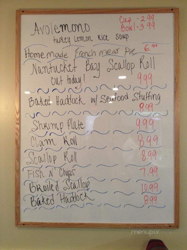 The Phoenix Restaurant - Fairhaven, MA menu_pic
