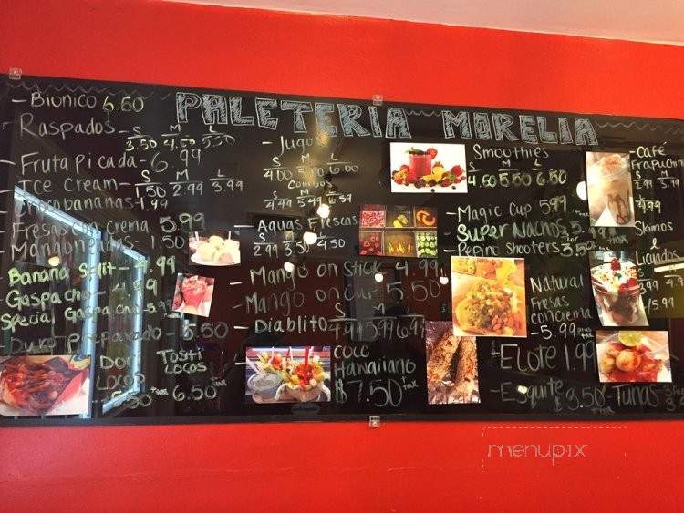 Paleteria Morelia - Reno, NV menu_pic