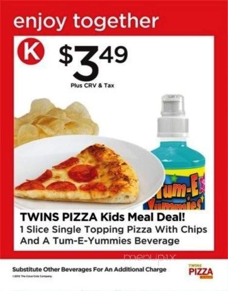 Twin's Pizza And Snacks - Oxnard, CA menu_pic