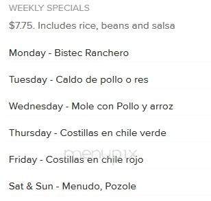 La Fuente Mexican restaurant #2 - Ojai, CA menu_pic