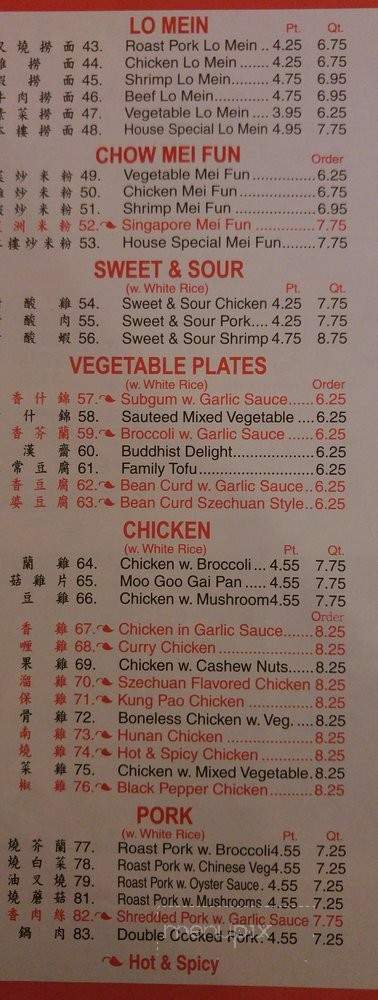 E Capital Chinese Restaurant - Borger, TX menu_pic