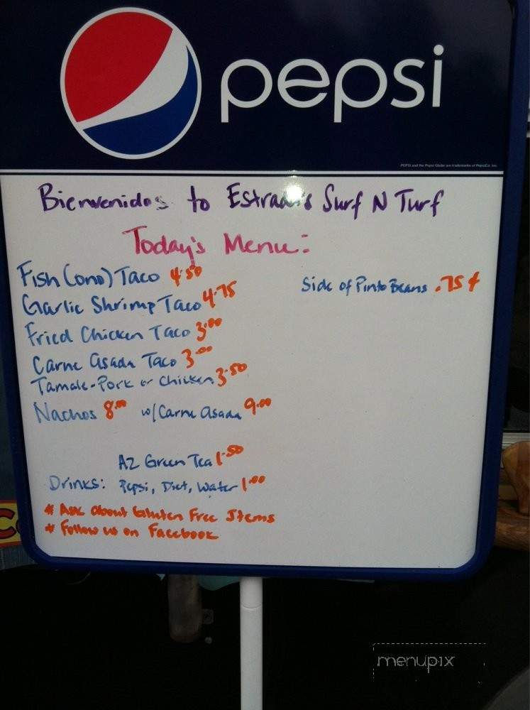 Estrada's Surf N Turf - Kailua-Kona, HI menu_pic