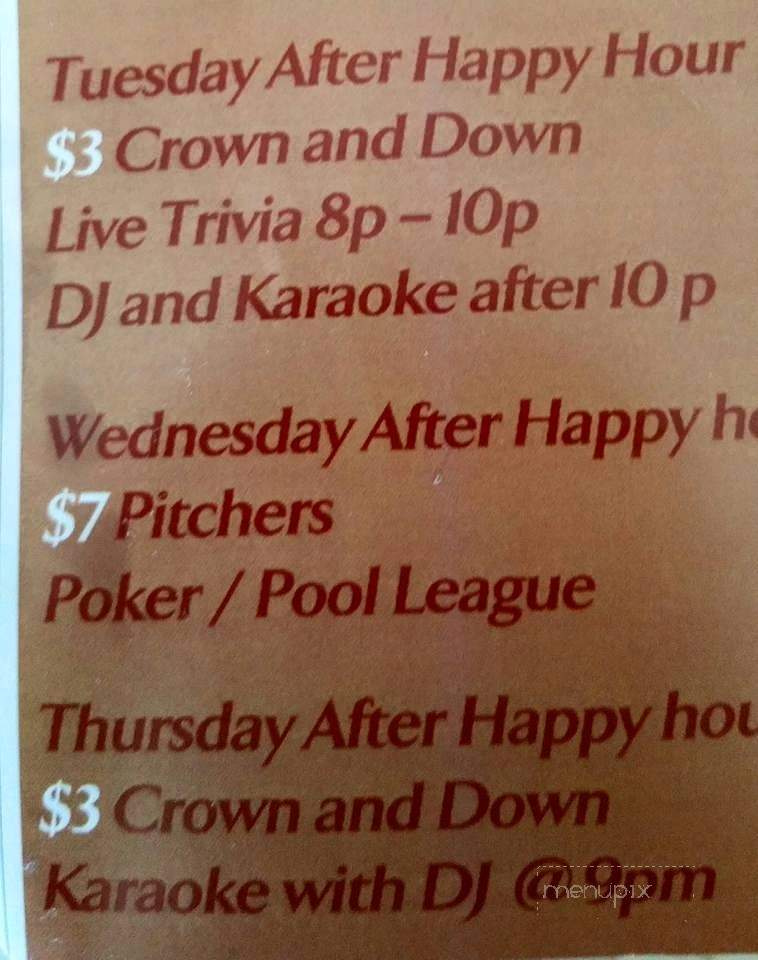 Pitstop Bar and Grill - North Richland Hills, TX menu_pic