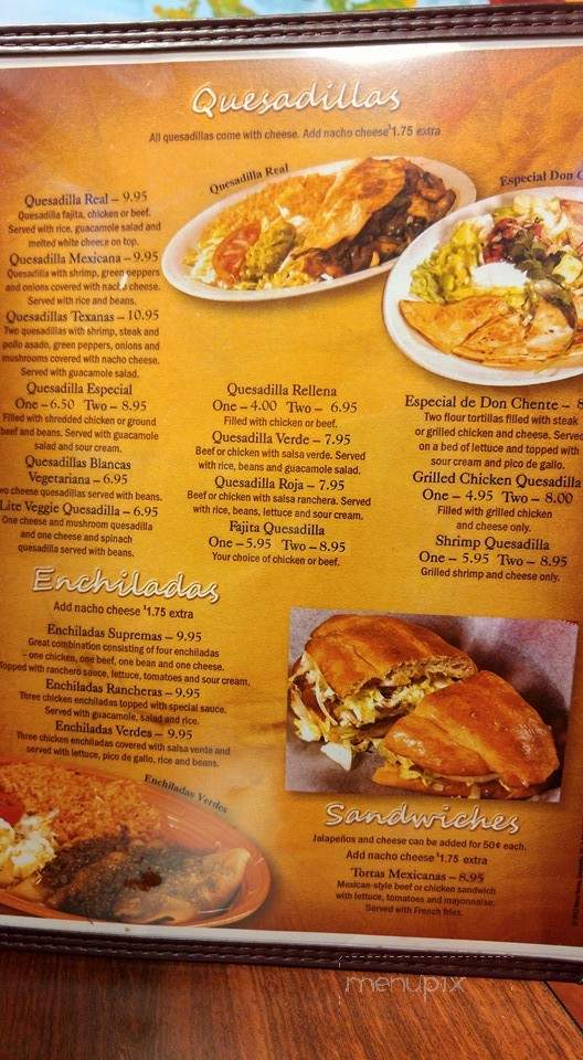 El Manzanillo #5 - Cashiers, NC menu_pic