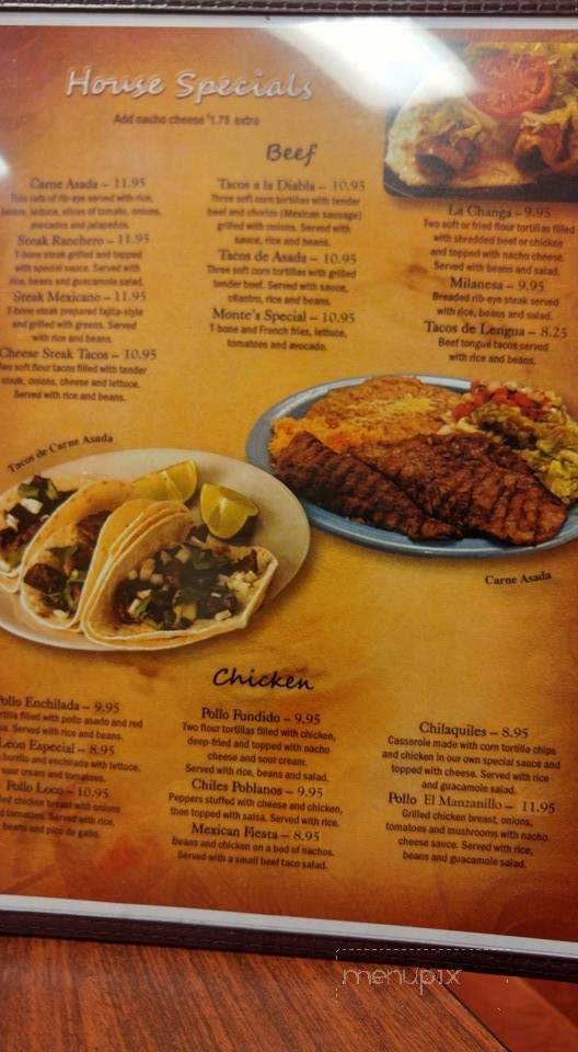 El Manzanillo #5 - Cashiers, NC menu_pic