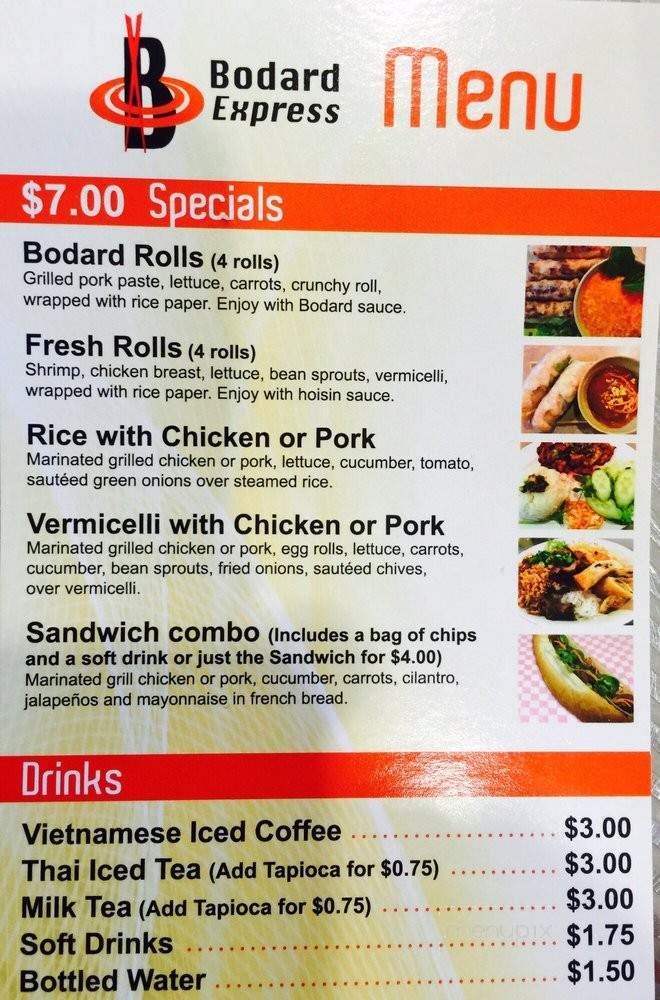 Bodard Express - Houston, TX menu_pic