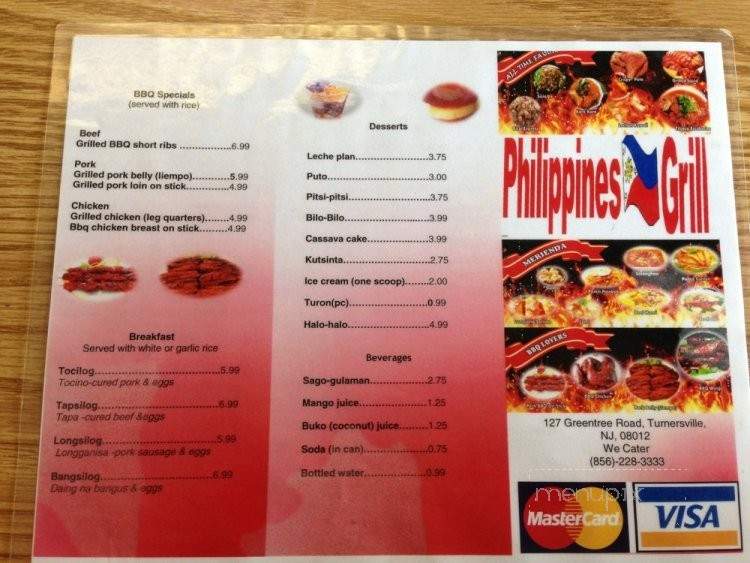 Philippines Grill - Blackwood, NJ menu_pic